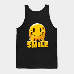 Smile Yellow hide the Pain Smiley Tank Top